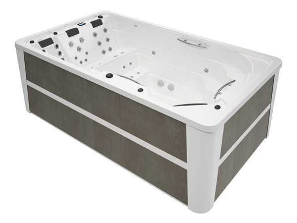 Spa de nage 400 Swimspa habillage Shiny Grey