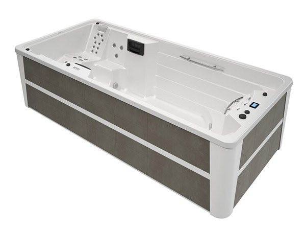 Spa de nage Swimspa 500 habillage Shiny Grey